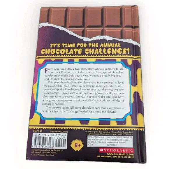 The Chocolate Challenge A Novel by Daphne Benedis-Grab Hardcover Scent Stickers - Picture 2 of 3